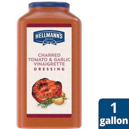 Hellmanns Charred Tomato And Garlic Vinaigrette Dressing 1 gal. Jug, PK4 67665802